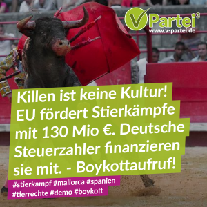 aufruf gegen stierkampf