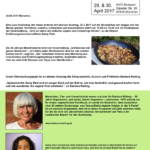 Barbara Rütting und Samy Ebel kochen auf dem Geburtstag der V-Partei³