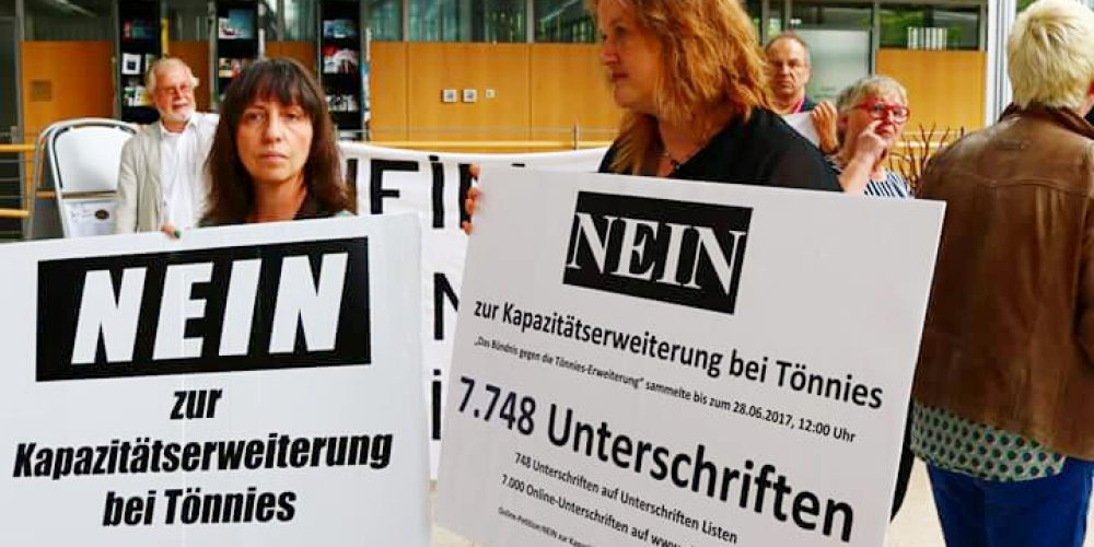 Schlachtkonzern eine Absage erteilen – keine Tönnies-Erweiterung