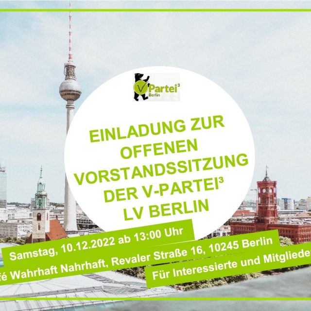 Offene Vorstandssitzung des Landesverband Berlin