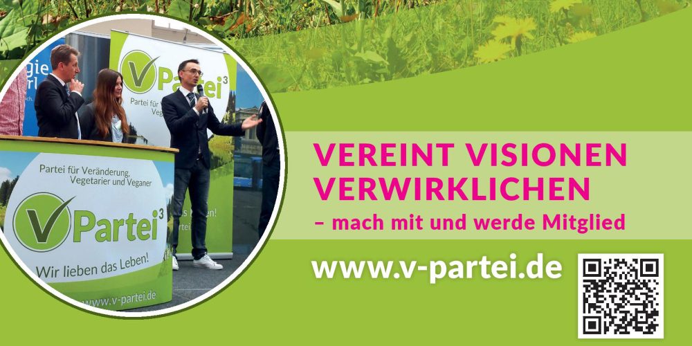 V-Partei³ – VEREINT  VISIONEN  VERWIRKLICHEN