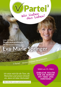 Kommunalwahl Höchstädt 2020 V-Partei Eva-Marie Springer Kommunalwahl Höchstädt 2020 V-Partei Eva-Marie Springer