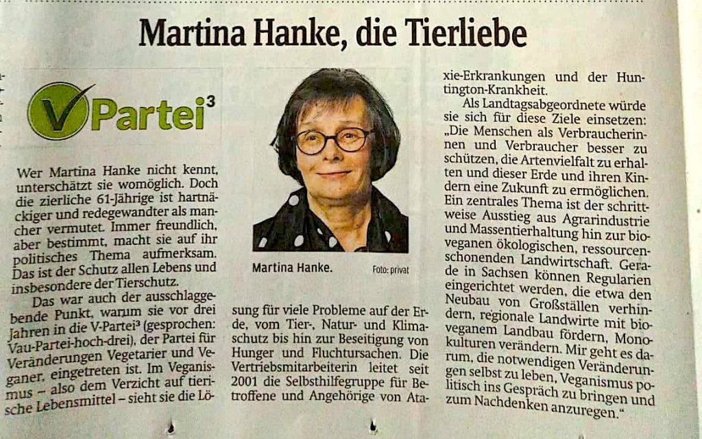 Martina Hanke Direktkandidatin Sachsen Landtagswahl